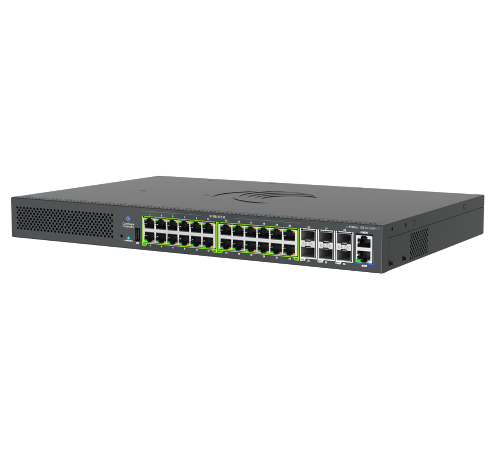 cnMatrix EX3030RM-P Multi-Gigabit PoE Switch